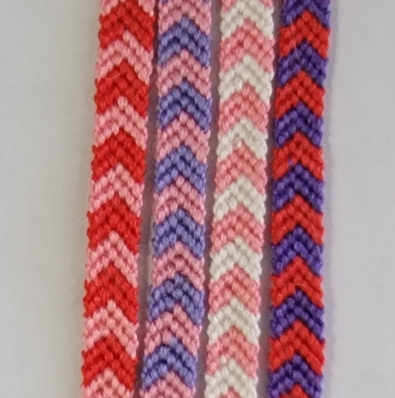 Colorful Chevron Friendship Bracelets - Picture 7 of 8